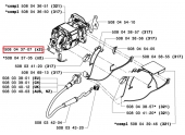 Paire de Ressort pour Tronçonneuse Electrique 316, 317 ... - Ref 508 04 37-07 - Husqvarna