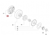 Ressort d'Embrayage Tronçonneuse 268, CS2172, 365 .. - Ref 537 36 06-01 - Husqvarna