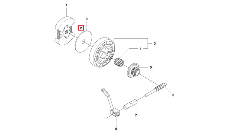 Ressort d'embrayage pour tronçonneuse 235, 2900, 250 .. - Ref 530 09 41-88 - Husqvarna