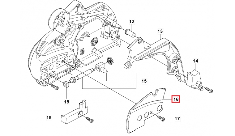 Plaque d'Usure pour Tronçonneuse CS2255, 455 ... - Ref 544 25 05-01 - Husqvarna