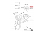 Levier d’accélérateur pour Tronçonneuse 55, 51, 254 ... - Ref 503 09 79-04 - Husqvarna