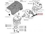 Commande de Starter pour Tronçonneuse 2041, 2050, 2045 Jonsered - Ref 503 10 52-04 - Husqvarna