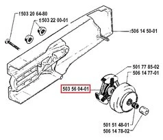 Ressort d'Embrayage pour Tronçonneuse 265, 268, 288, 281 ... - Ref 503 56 04-01 - Husqvarna