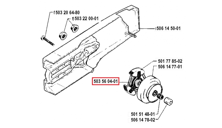 Ressort d'Embrayage pour Tronçonneuse 265, 268, 288, 281 ... - Ref 503 56 04-01 - Husqvarna