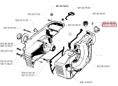 Interrupteur Marche / Arrête pour Tronçonneuse 268, 272K, 268K ... - Ref 503 71 79-01 - Husqvarna