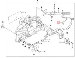Bande de Frein pour Tronçonneuse CS 2255, 461, 455 ... - Ref 537 04 30-01 - Husqvarna