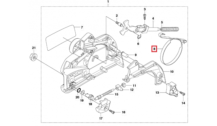 Bande de Frein pour Tronçonneuse CS 2255, 461, 455 ... - Ref 537 04 30-01 - Husqvarna