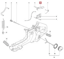 Gâchette de sécurité pour Tronçonneuse CS2172, CS2186, 2063 ... - Ref 503 55 66-02 - Husqvarna