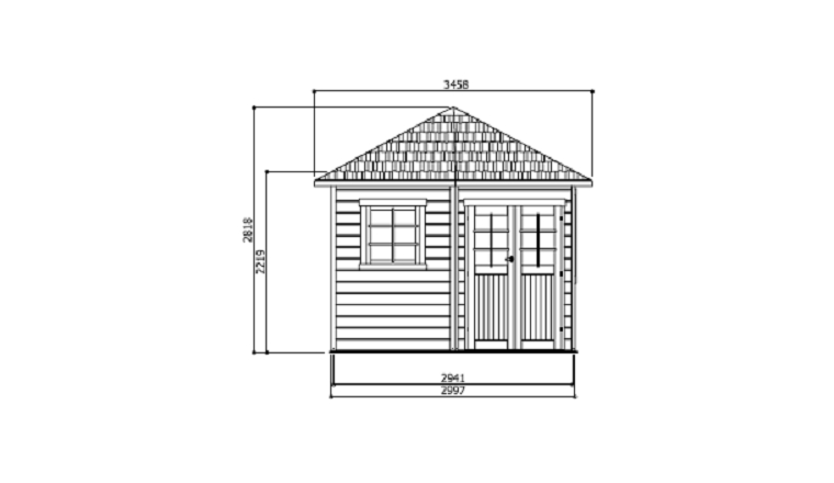Abri de jardin en Bois NANCY 7,78 m² S8207