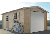Garage en Bois Solid 17.07 m² Avec Porte Sectionnelle S8946