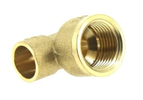 Raccord Coudé 90° FF Ø 14 mm à souder et 15 x 21 à visser pour tube cuivre - Ref 92415 - Comptoir de Picardie