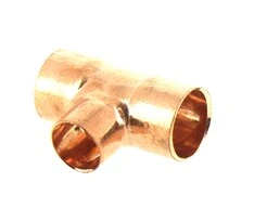 Raccord Té Réduit à Souder FF Ø 14/18 pour Tube Cuivre - Ref 92157 - Comptoir de Picardie