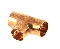 Raccord Té Réduit à Souder FF Ø 14/16 pour Tube Cuivre - Ref 92152 - Comptoir de Picardie