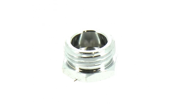 Bouchon Chromé Mâle 15 x 21 à Visser - Ref 92648 - Comptoir de Picardie