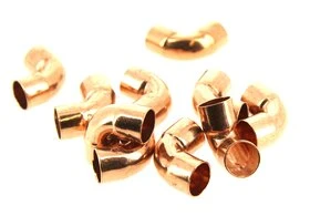 Lot de 10 raccords coudés 90° FF à Souder Ø 14 mm pour Tube Cuivre - Ref 90071 - Comptoir de Picardie