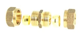 Jonction Réduite Biconique Ø 12 et 14 pour Tube Cuivre - Ref 90763 - Comptoir de Picardie