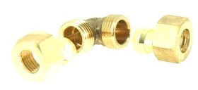 Jonction Coudée Biconique Ø 14 pour Tube Cuivre - Ref 90843 - Comptoir de Picardie