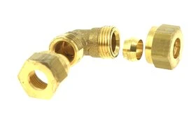 Jonction Coudée Biconique Ø 10 pour Tube Cuivre - Ref 90841 - Comptoir de Picardie