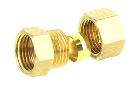 Jonction réduit Bicone Ø14 et raccord F 15 x 21 Laiton - Ref 90811 - Comptoir de Picardie