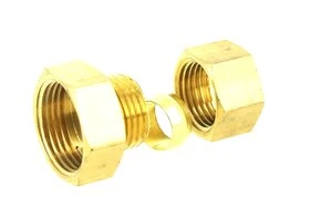 Jonction réduit Bicone Ø14 et raccord F 20 x 27 Laiton - Ref 90812 - Comptoir de Picardie