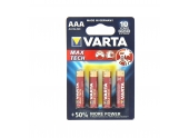 Pile LR03 (AAA) Max Tech 1.5 V - Lot de 4 - Varta