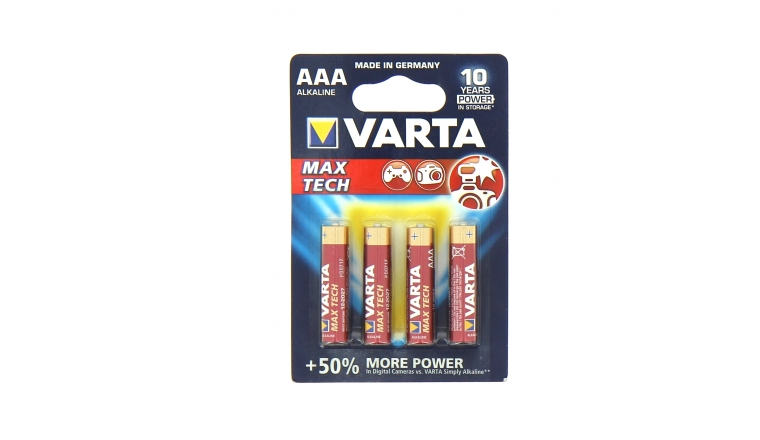 Pile LR03 (AAA) Max Tech 1.5 V - Lot de 4 - Varta