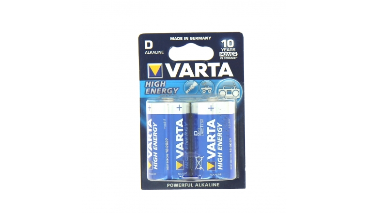 Pile LR20 High Energy 1.5 V - Lot de 2 - Varta