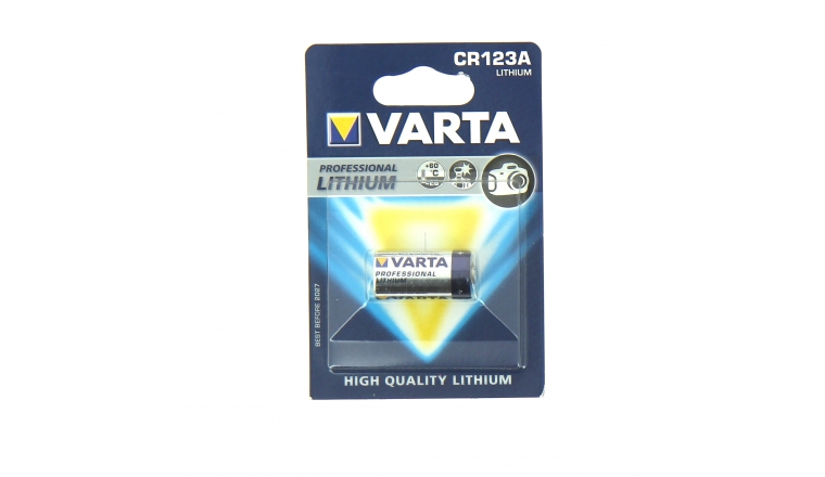 Pile CR123A Lithium 3V pour Appareil photo - Varta