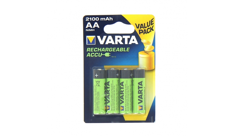 Lot de 4 Piles AA rechargeables Vert/Argenté - VOLKANO