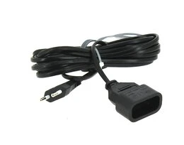 Rallonge Electrique Domestique noire 5 mètres- Prise 6P - 6 A