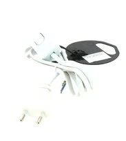 Cordon d'alimentation lame avec Interrupteur Blanc - 1.5 mètres