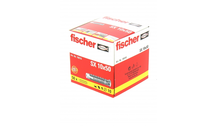 Fischer cheville SX Plus 10x50, diam 10 mm, L 50 mm, 50 pièces