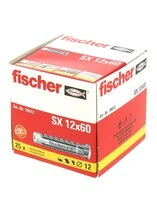 Cheville Nylon SX Ø 12 x 60 mm -Boîte de 25 - Fischer