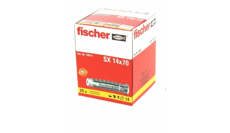 Cheville Nylon SX Ø 14 x70 mm -Boîte de 20 - Fischer