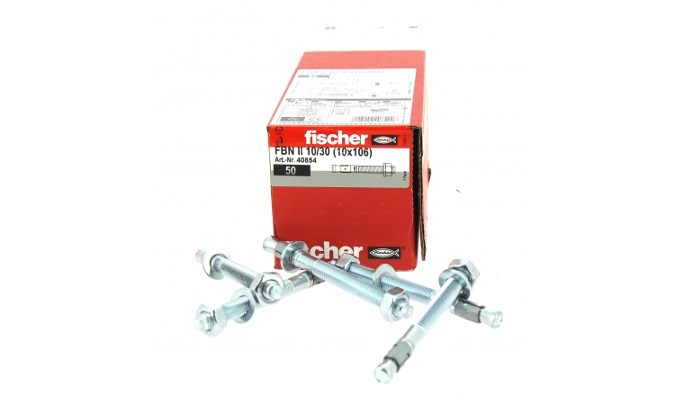 Goujons d'Ancrage FBN II Ø 10 x 106 mm  Acier Electrozingué - Boîte de 50 -  Fischer