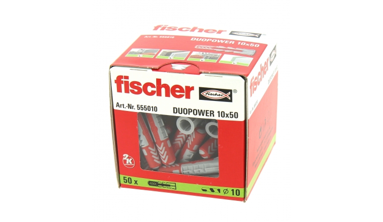 Cheville Duopower Ø 10 x 50 mm- Boîte de 50 - Fischer