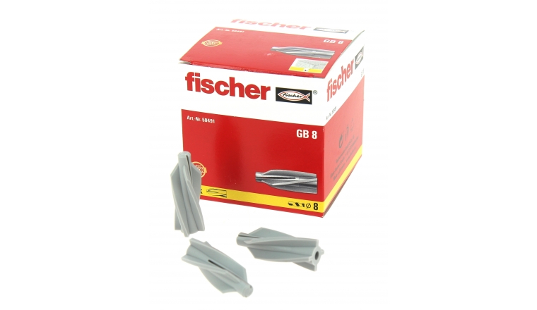 Cheville Nylon GB 8 pour Béton Cellulaire  Ø 8 x 50 mm - Boîte de 25 - Fischer