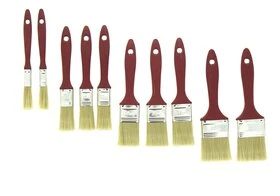 Lot de 10 pinceaux plats de 13 à 50 mm, Peinture Acrylique