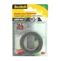 Adhésif Double Face Fixation Extérieure 1.5 m x 19 mm - 3M