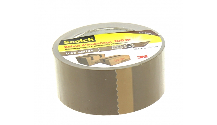 Adhésif d'Emballage Marron 100 m x 48 mm - 3M