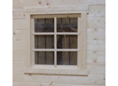 Fenêtre Traditionnelle en Bois pour Madrier de 28 mm Solid S8102