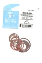 Assortiment de 15 joints Fibres pour Tête de Robinet de 13 x 17 à 27 x 31