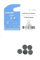 Lot de 5 Clapets Pleins pour Robinet 10 x 5 mm