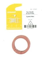 Joint Fibre pour Installation sanitaire 33 x 42 - Lot de 5 - Eau froide et Eau chaude