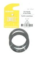 Joint caoutchouc pour Installation sanitaire 40 x 49 - Lot de 5 - Eau froide et Eau chaude