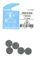 Lot de 5 Clapets Pleins pour Robinet 15 x 5 mm