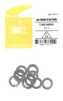 Joint caoutchouc pour Installation sanitaire 12 x 17 - Lot de 10 - Eau froide et Eau chaude