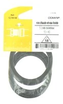 Joint caoutchouc pour Installation sanitaire 50 x 60 - Lot de 5 - Eau froide et Eau chaude