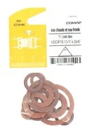 Assortiment de 15 joints fibres de 12 x 17 à 33 x 42 - Eau froid et Eau chaude