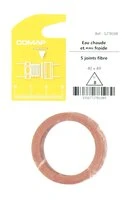 Joint Fibre pour Installation sanitaire 40 x 49 - Lot de 5 - Eau froide et Eau chaude
